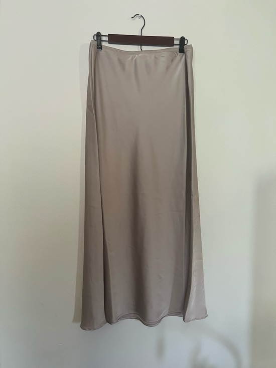 a new day Dresses & Skirts - a new day Taupe Satin Maxi Skirt